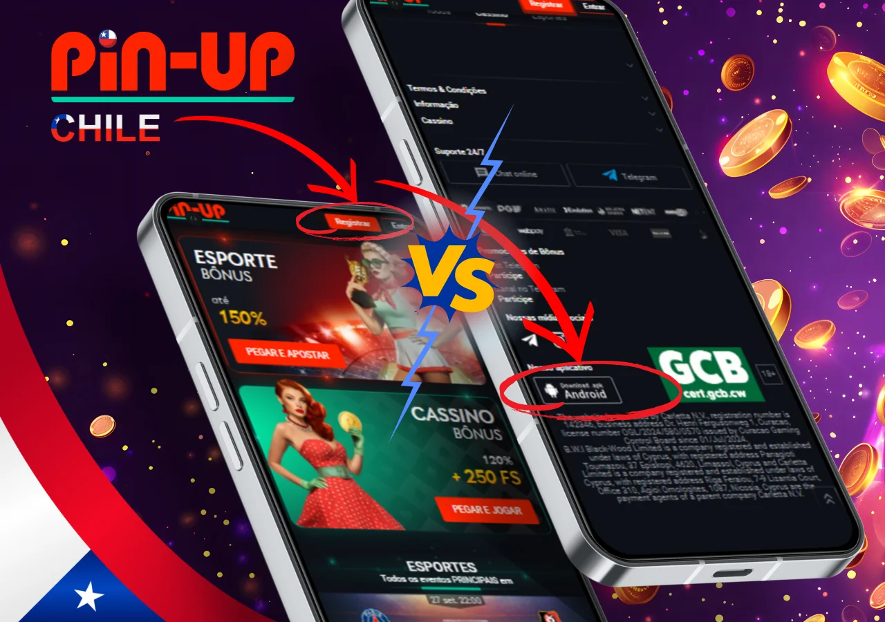 La versión móvil de Pin-Up ofrece todas las opciones de apuestas del casino.